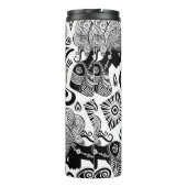 アフリカンガールポートレートトライバルタトゥー タンブラー (裏面)