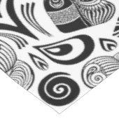 アフリカンガールポートレートトライバルタトゥー テーブルクロス (アングル)