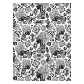 アフリカンガールポートレートトライバルタトゥー テーブルクロス (正面)