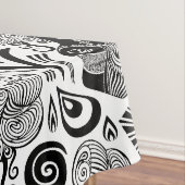 アフリカンガールポートレートトライバルタトゥー テーブルクロス (インサイチュ)