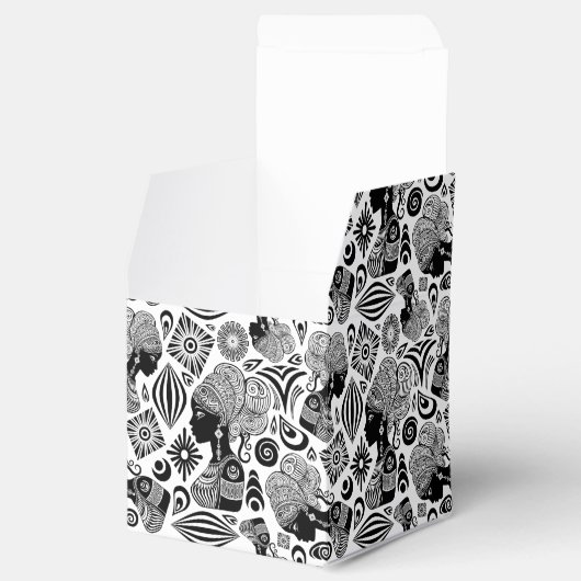 アフリカンガールポートレートトライバルタトゥー フェイバーボックス (オープン)