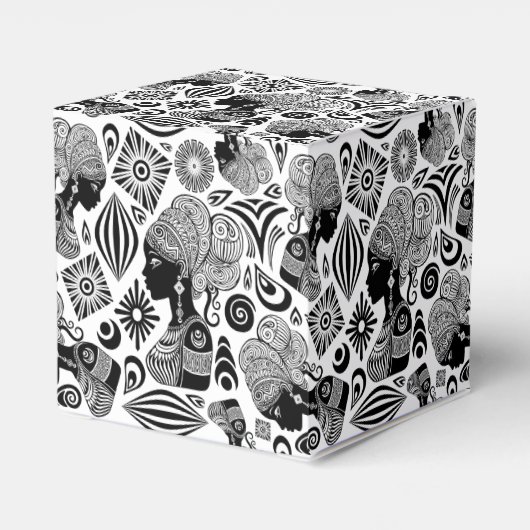 アフリカンガールポートレートトライバルタトゥー フェイバーボックス (裏面サイド)