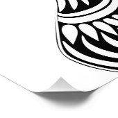 アフリカンガールポートレートトライバルタトゥー フォトプリント            (角)