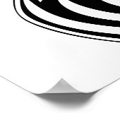 アフリカンガールポートレートトライバルタトゥー ポスター (角)