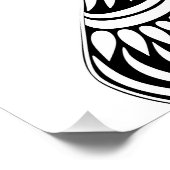 アフリカンガールポートレートトライバルタトゥー ポスター (コーナー)