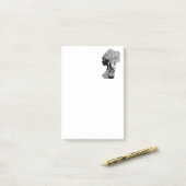 アフリカンガールポートレートトライバルタトゥー ポストイット (デスク上)