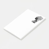 アフリカンガールポートレートトライバルタトゥー ポストイット (アングル)