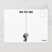 アフリカンガールポートレートトライバルタトゥー ポストカード (裏面)