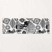 アフリカンガールポートレートトライバルタトゥー ヨガマット (正面(横))