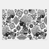 アフリカンガールポートレートトライバルタトゥー ラッピングペーパーシート (正面3)