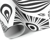 アフリカンガールポートレートトライバルタトゥー ラッピングペーパー (ロールコーナー)