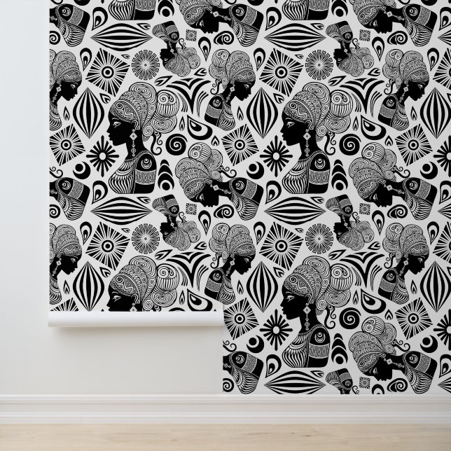 アフリカンガールポートレートトライバルタトゥー 壁紙 (アプリケーション)