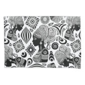 アフリカンガールポートレートトライバルタトゥー 枕カバー (正面)