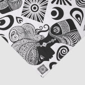 アフリカンガールポートレートトライバルタトゥー 薄葉紙 (詳細)