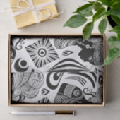 アフリカンガールポートレートトライバルタトゥー 薄葉紙 (ギフト)