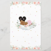 アフリカンガール赤面フローラベビーへの願い (裏面)