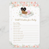 アフリカンガール赤面フローラベビーへの願い (正面/裏面)