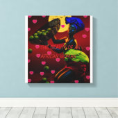 アフリカンキャンバス印刷 キャンバスプリント (インサイチュ (ウッドフロア))