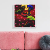 アフリカンキャンバス印刷 キャンバスプリント (インサイチュ (リビング))