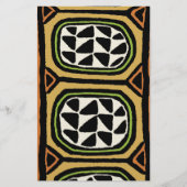 アフリカンクバ繊維デザイン 便箋 (正面)