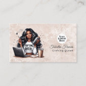 アフリカンクラフトクイーンデザイン 名刺 (正面)