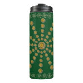 アフリカンクールズフラワー水玉模様アートプリントデザイン タンブラー (正面)