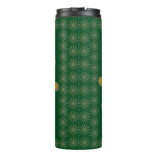 アフリカンクールズフラワー水玉模様アートプリントデザイン タンブラー (裏面)