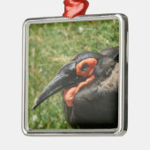 アフリカングラウンドホルンビルオーナメント メタルオーナメント (左)