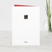 アフリカングレーパロットホリデーシーズン カード (裏面)