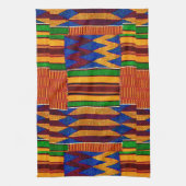 アフリカンケンタクロスプリント キッチンタオル (縦)