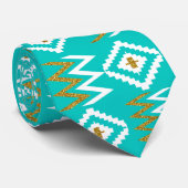 アフリカンケンテクロスダークアクアティール(緑がかった色)ブルーネクタイ ネクタイ (ロール)