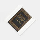 アフリカンゴールドケンテ バースデーパーティー ナプキン スタンダードランチョンナプキン (角)