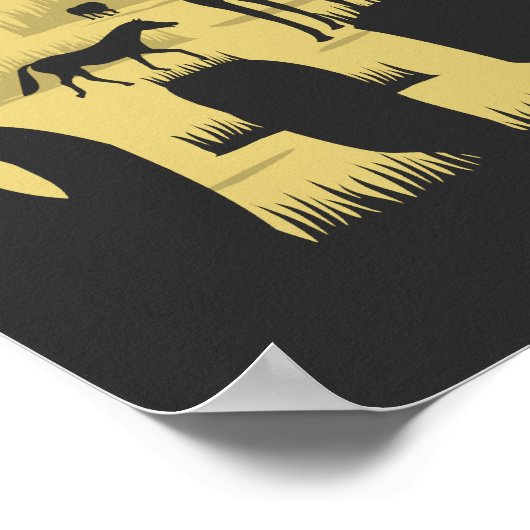 アフリカンサバナエレファントアカシアツリーサンセット自然 ポスター (角)