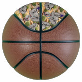 アフリカンサバンナで象のベビーが幸せにジャンプ バスケットボール (右)