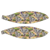 アフリカンサバンナで象のベビーが幸せにジャンプ バスケットボール (パネル)