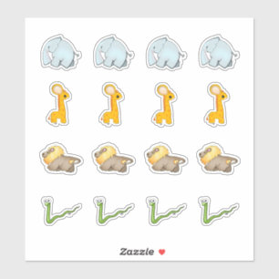 アフリカンサバンナコレクションキスカットシール シール