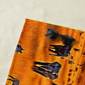 アフリカンサバンナサンセットアート ビーチタオル (インサイチュ)