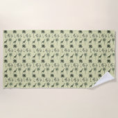 アフリカンサバンナパタカスタムン ビーチタオル (正面)