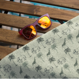 アフリカンサバンナパタカスタムン ビーチタオル