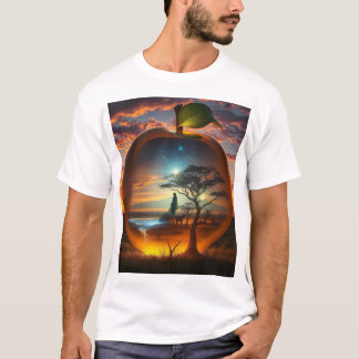 アフリカンサバンナ夕べ Tシャツ
