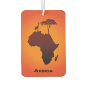 アフリカンサファリの地図 – エアーフレッシュナー (裏面)