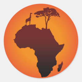 アフリカンサファリの地図 – ステッカー