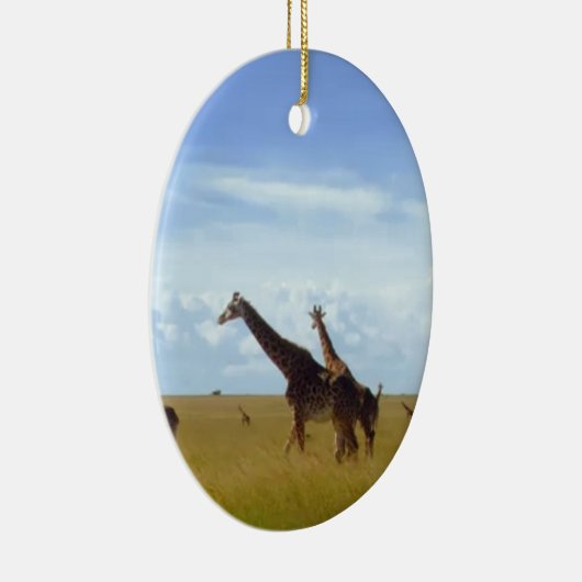 アフリカンサファリギラフェス セラミックオーナメント (右)
