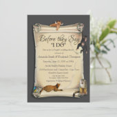 アフリカンサファリサンセットウェディングシャワー 招待状 (スタンド正面)