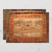 アフリカンサファリ結婚式招待状 招待状 (正面/裏面)