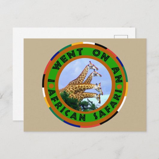 アフリカンサファリ4ギラフェス シーズンポストカード (正面/裏面)