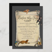 アフリカンサファリ・サンセットウェディングシャワー 招待状 (正面/裏面)