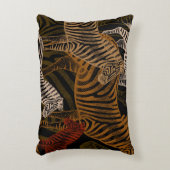 アフリカンサファリ：ゼブラヴィンテージデザイン アクセントクッション (正面(垂直))