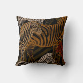 アフリカンサファリ:ゼブラヴィンテージデザイン クッション (裏面)