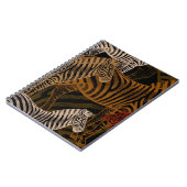 アフリカンサファリ：ゼブラヴィンテージデザイン ノートブック (左側)